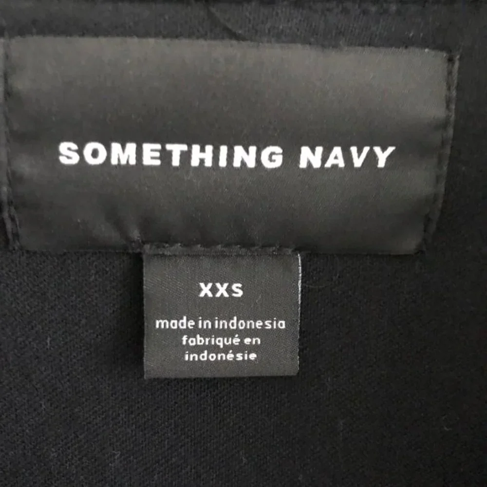 Something Navy Easy Oversized Trench Coat Size: xxs Color: Black NWT